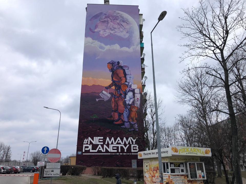 Niesamowity mural w centrum Kielc. "Ma zachęcić do refleksji"