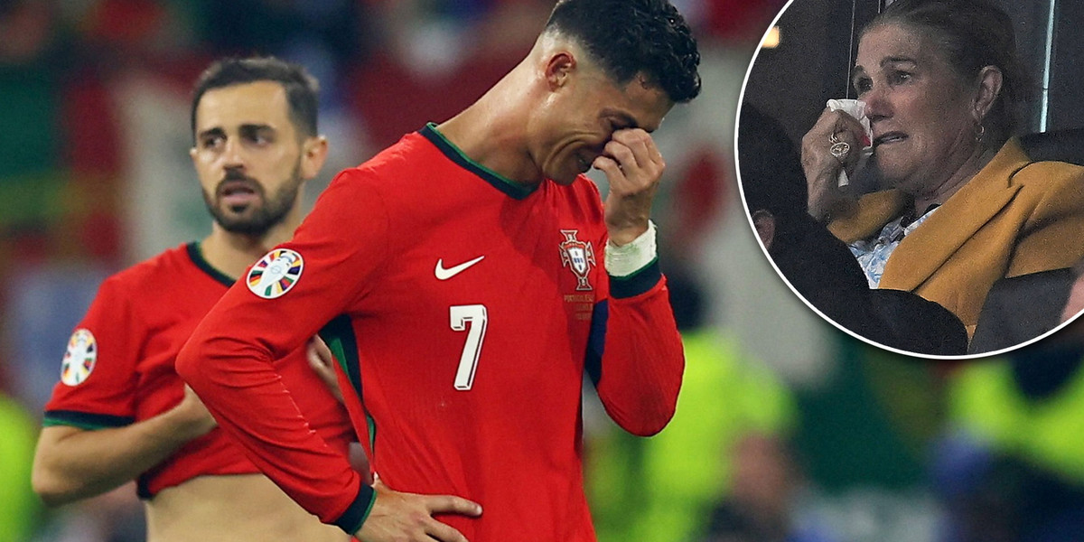 Ronaldo nie płakał sam po nietrafionym karnym.
