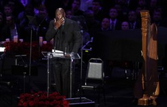 Tłumy żegnały Kobe'ego Bryanta. Michael Jordan nie mógł powstrzymać łez