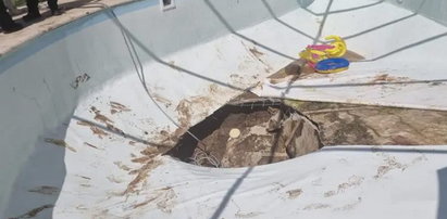 Śmierć na basenie. 50 osób patrzyło, jak dziura w ziemi wciąga 32-latka