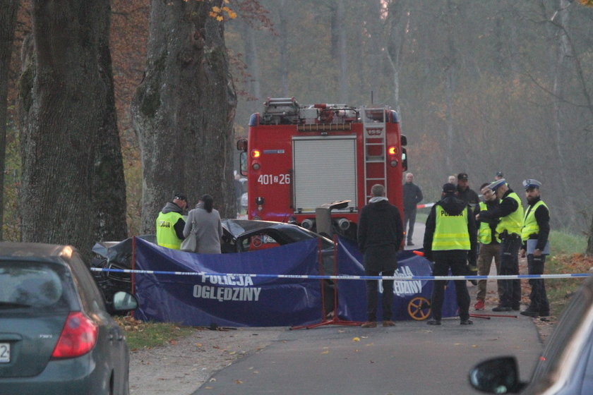 Nasutowo, wypadek, mercedes, policja