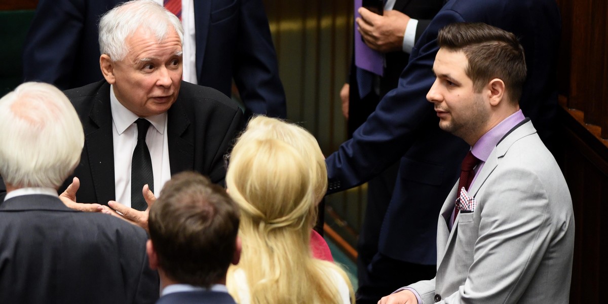 Patryk Jaki i Jarosław Kaczyński