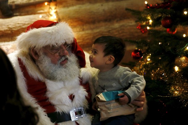 Wider Image: Santa Claus is coming to town