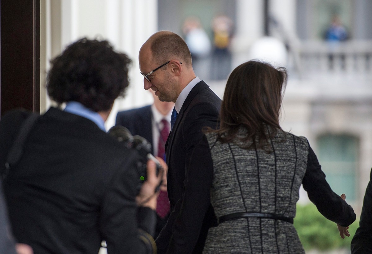 Arsenij Jaceniuk przybył na spotkanie z Barackiem Obamą