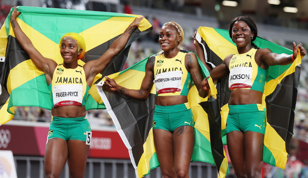 Trzy Jamajki na olimpijskim podium