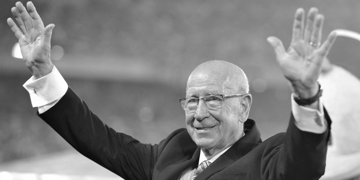 Sir Bobby Charlton zmarł w wieku 86 lat.