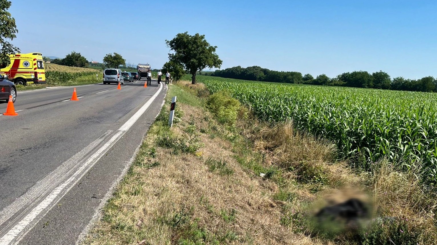 Nález muža v motorkárskej kombinéze