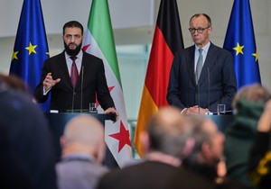 Nemački kancelar Fridrih Merc i predsednik Sirije Ahmad al Šara