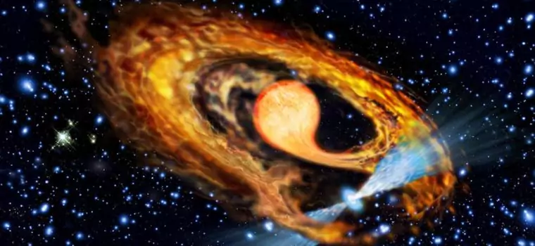 Największy radioteleskop świata odkrył pulsara wsysającego pobliską gwiazdę