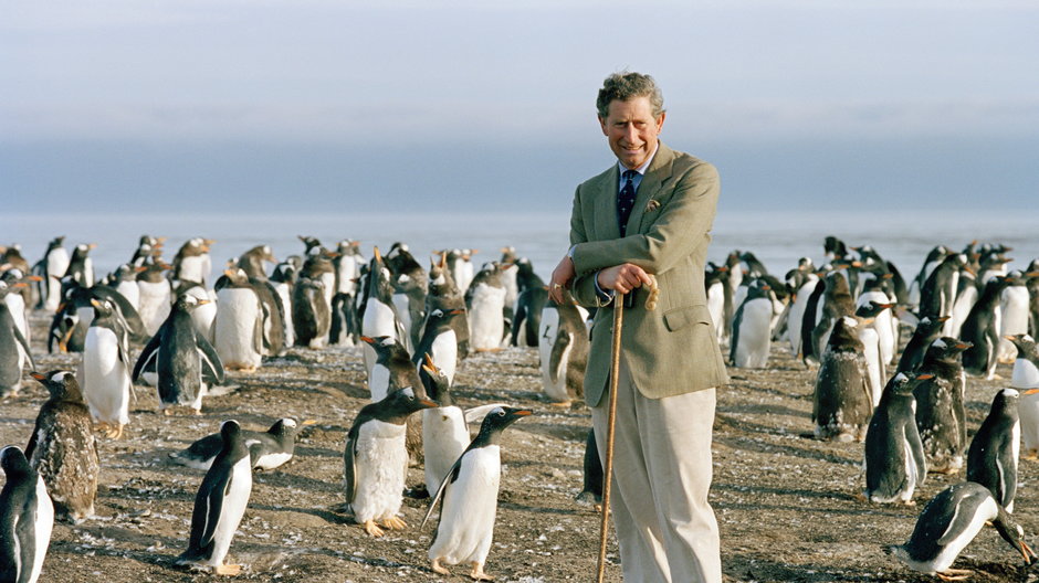 Karol z wizytą na Wyspie Lwów Morskich, 1999 r.