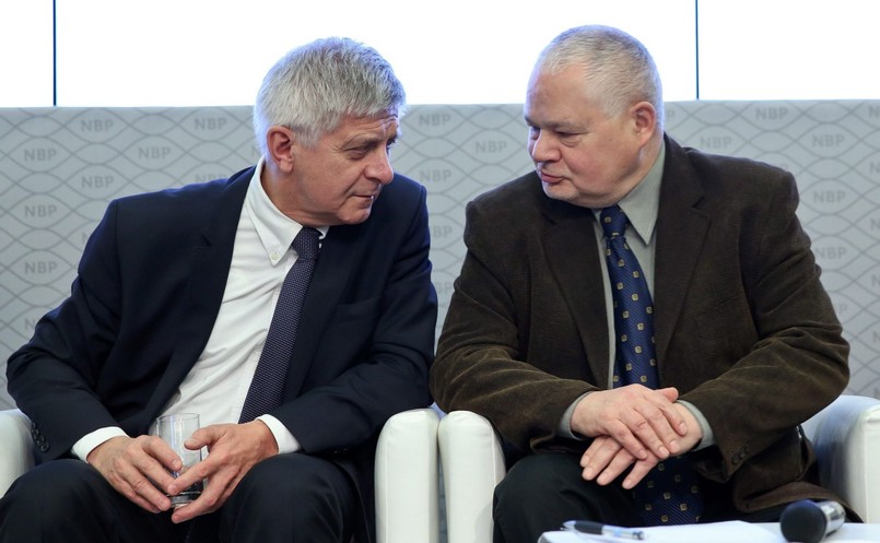 Adam Glapiński i Marek Belka