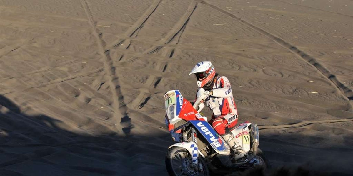 Jakub Przygoński przejechał Rajd Dakar 2010 ze złamanym palcem