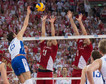 SIATKÓWKA FIVB MISTRZOSTWA ŚWIATA 2014 POLSKA ROSJA  (Fabian Drzyzga Piotr Nowakowski Dmitriy Ilinykh)