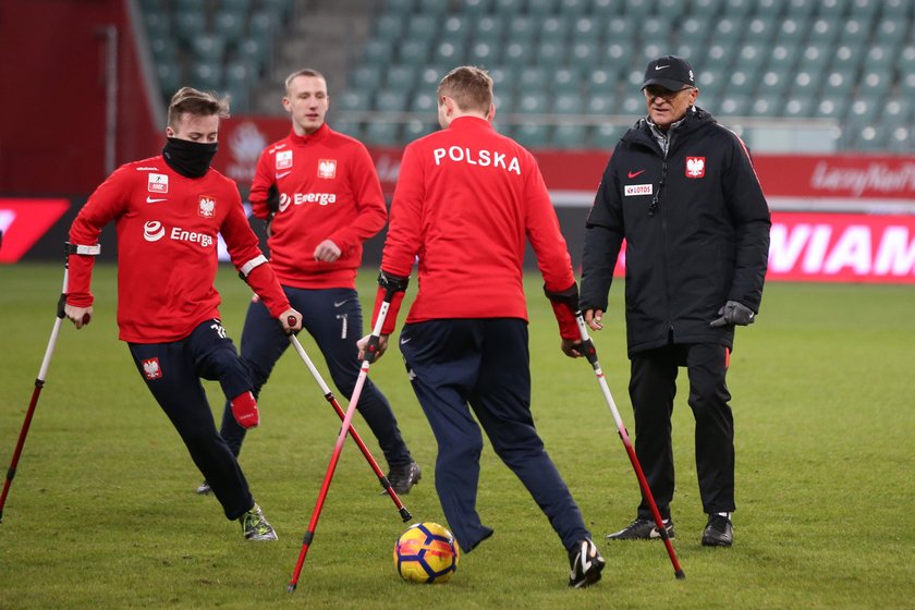 Pilka nozna. Reprezentacja Polski. Trening. 22.03.2018