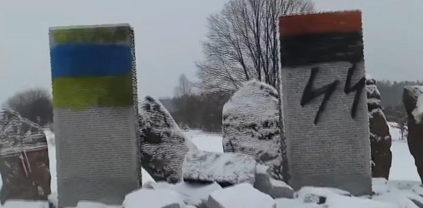 Ukraińscy nacjonaliści zdewastowali pomnik Polaków
