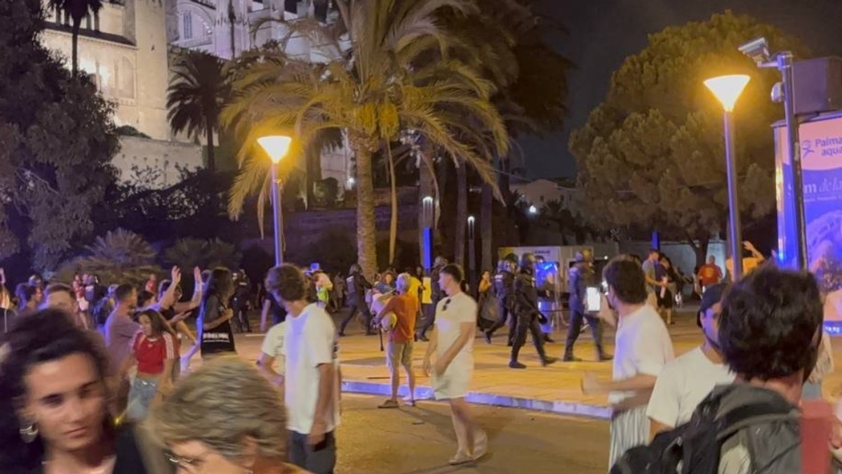 Protest na Palma de Majorci
