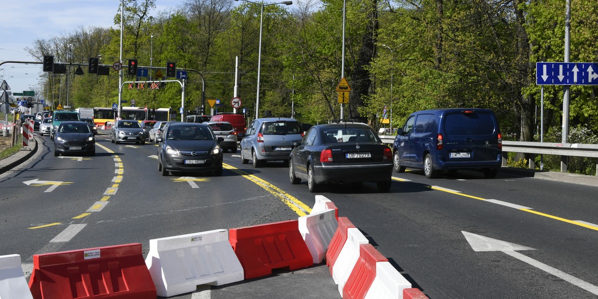 Pierwsze dni utrudnień na Popowicach