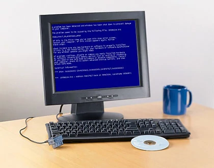 BSOD nie zawsze oznacza wyrok wizyty w serwisie komputerowym. (Fot. CafePC.pl)