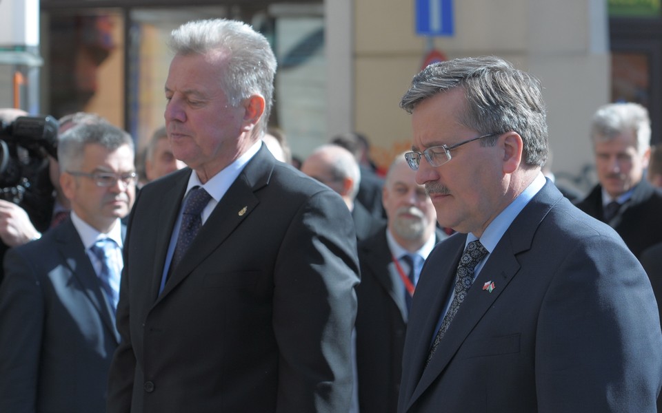 POZNAŃ WIZYTA PREZYDENTA WĘGIER KOMOROWSKI