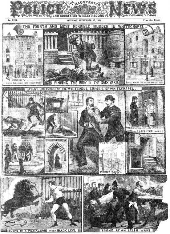 Okładka "Illustrated Police News" z 1888 r.