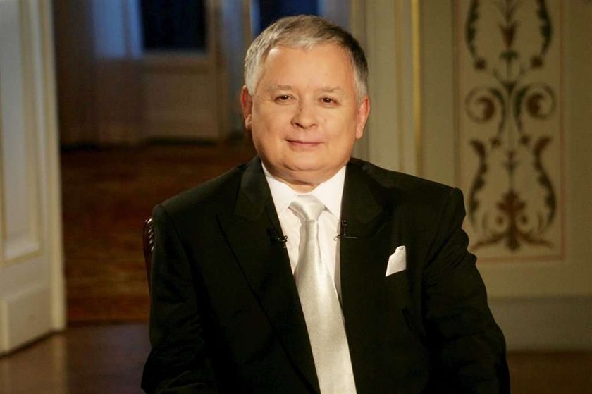 Kaczyński u Wellman z kwiatami