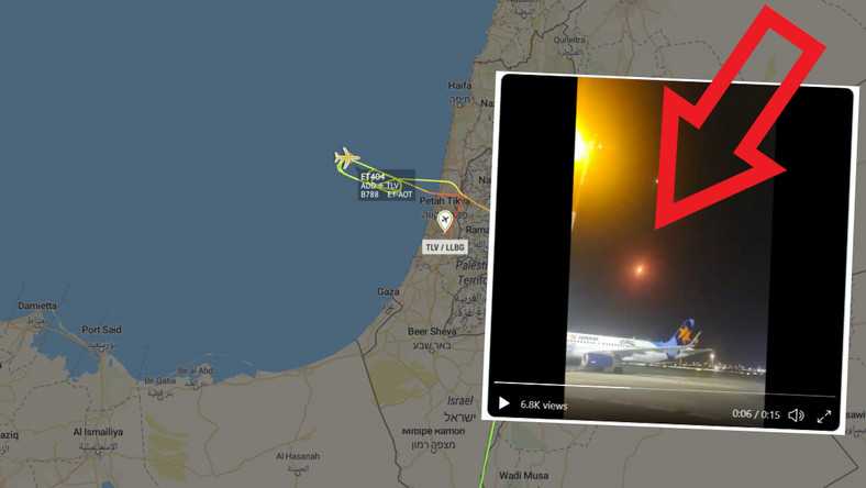 Izrael, Palestyna, Strefa Gazy - chaos na lotniskach, samoloty latają pomiędzy bombami