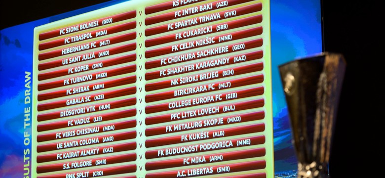 Liga Europy: Zawisza trafił najgorzej. Lech i Ruch też znają rywali