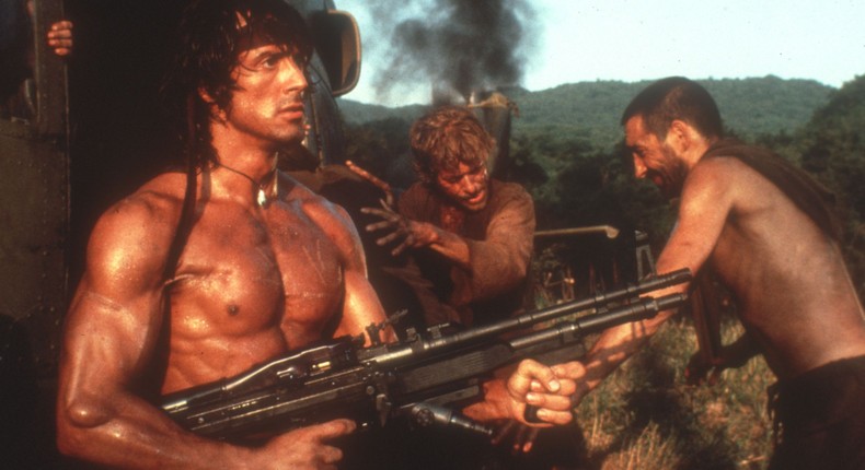 Stallone Shares Clip About 'Rambo' Training