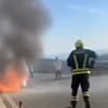 Zapalio se automobil na auto-putu u Crnoj Gori
