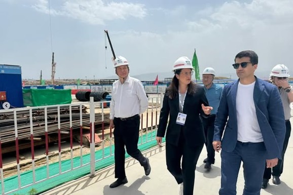 Sara Pavkov u Uzbekistanu obišla postrojenje za energetsko iskorišćenje otpada: Projekat završen za samo 18 meseci (FOTO)