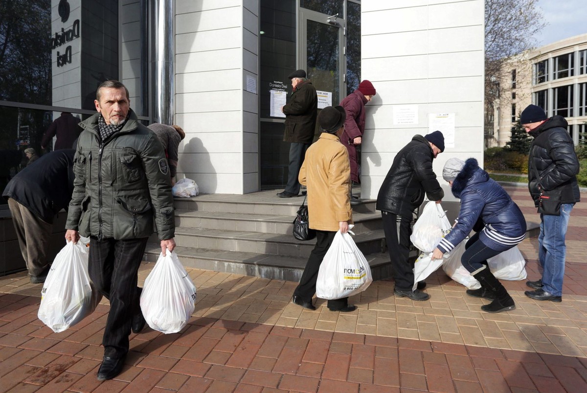 Ukraina, Donieck EPA/ANASTASIA VLASOVA Dostawca: PAP/EPA.