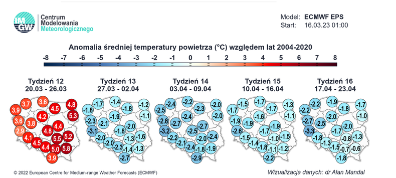 Po ciepłym najbliższym tygodniu, później może zrobić się znacznie chłodniej