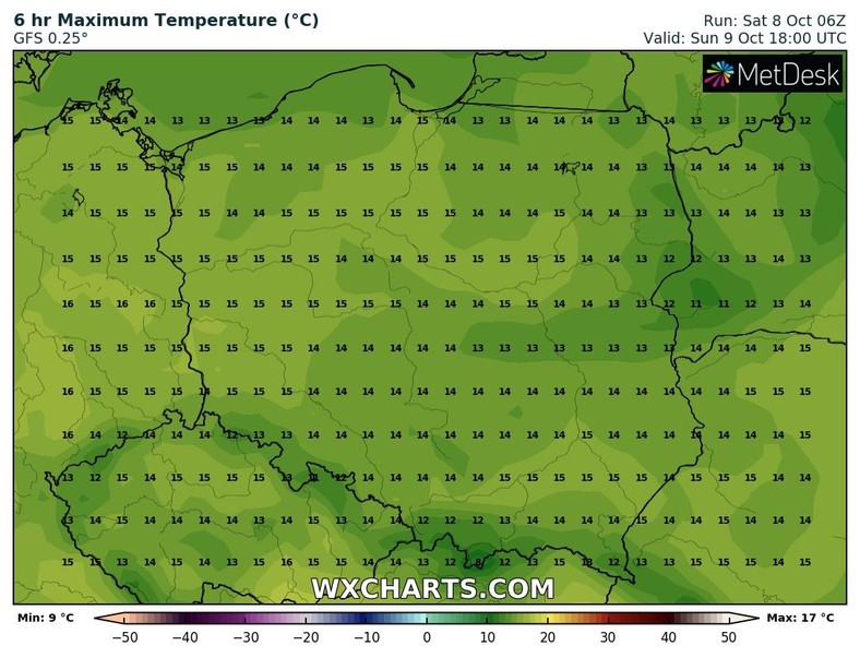 Na termometrach nie zobaczymy więcej niż 16 st. C