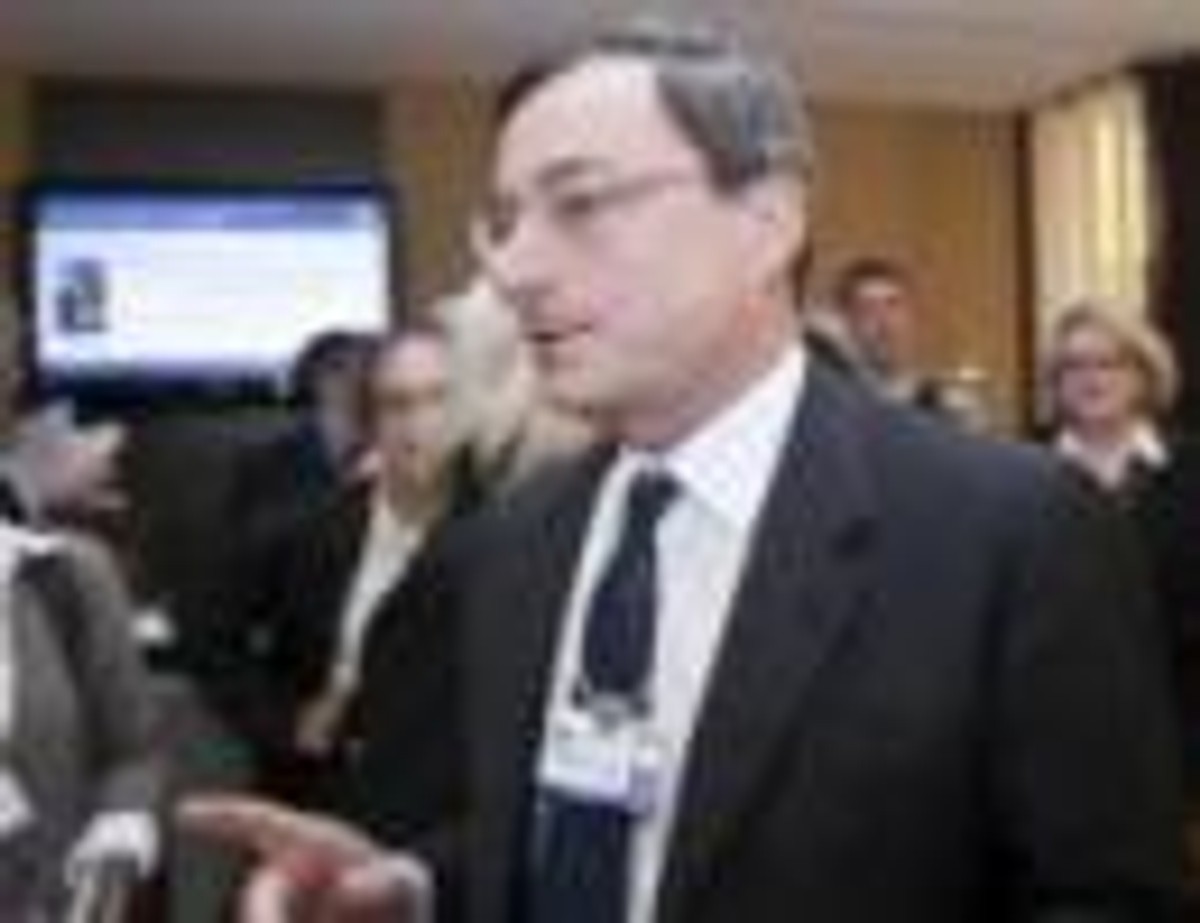 Szef EBC Mario Draghi.
