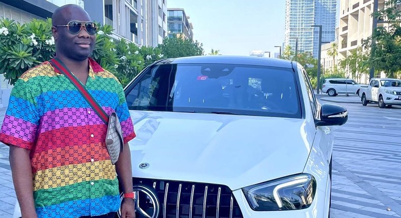 The EFCC says Mompha is currently at large, the social media celebrity's recent Instagram posts show he's in the United Arab Emirates [Instagram/@mompha]