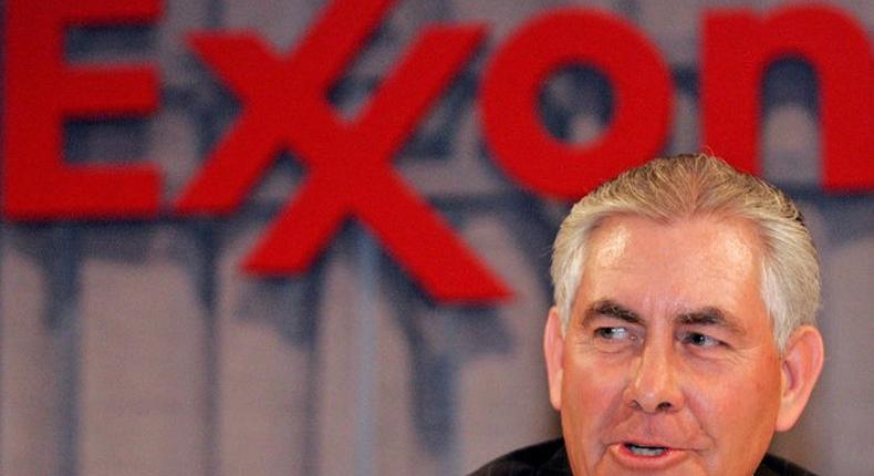 Secretary of State Rex Tillerson when he was chairman and CEO of Exxon.