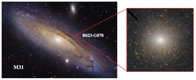 Gromada gwiazd B023-G78 w galaktyce Andromeda