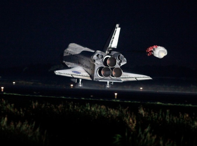 Atlantis poczas lądowania