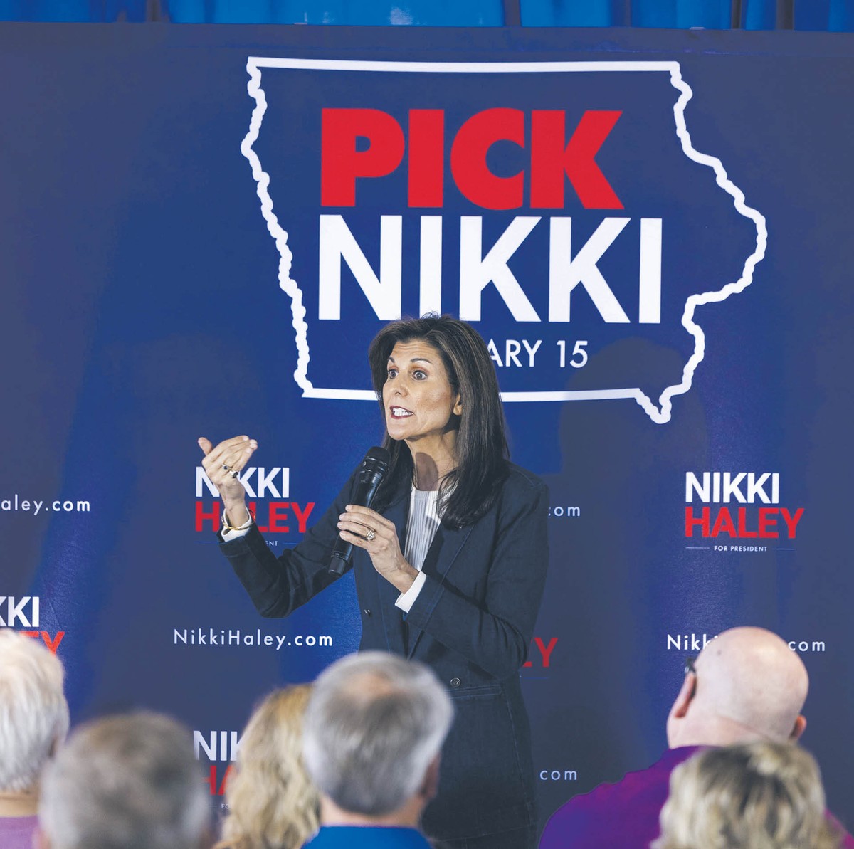 Nikki Haley na wiecu w Ankeny, w stanie Iowa