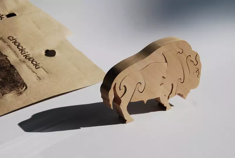 Chockiklocki to drewniane zabawki w kształcie zwierząt do składania