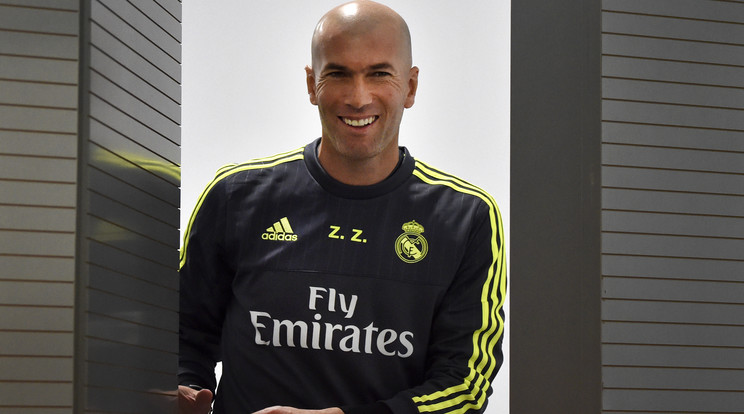 Első meccsével elégedett volt Zidane /Fotó: AFP