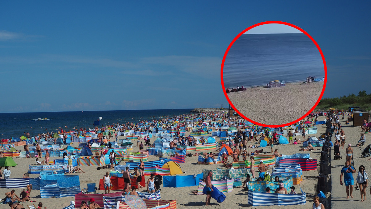 Sobota, po godz. 8. Tak wyglądała plaża w Stegnie