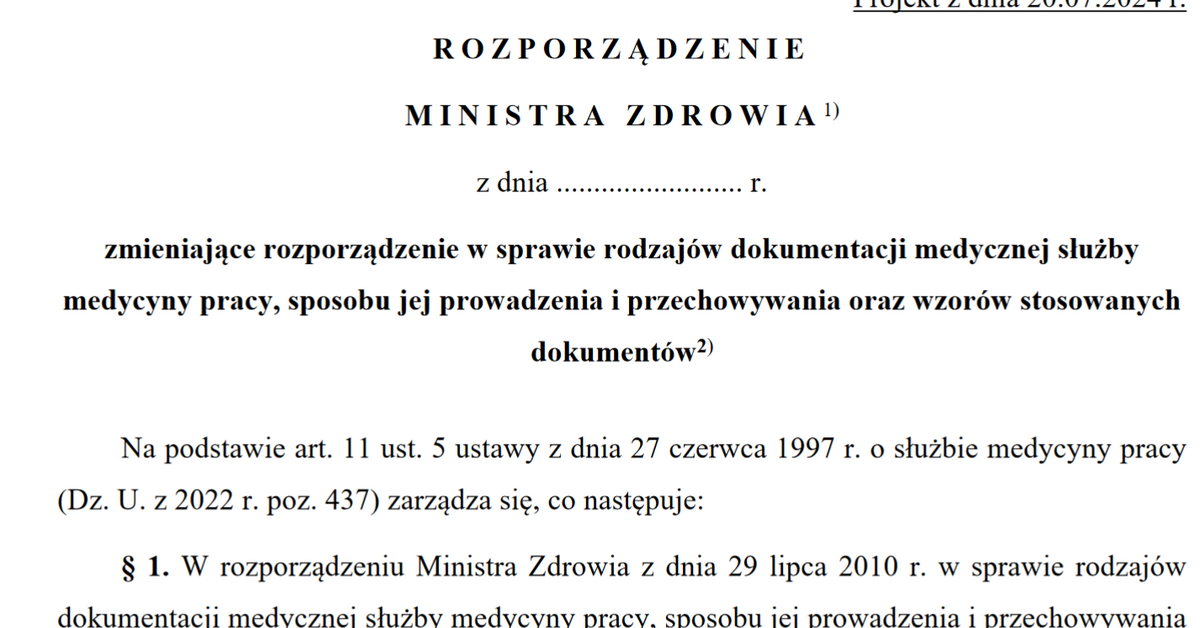  Zmiana w aktach pracowników. Krótki okres przechowywania dokumentów medycznych ostatnia nowelizacja Kodeksu pracy