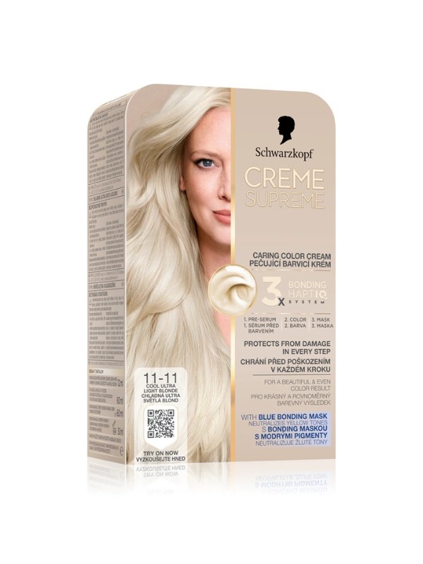 Ismerd meg az otthoni hajfestés új dimenzióját a Creme Supreme tartós hajfestékekkel! - Creme Supreme hajfesték (Cool Ultra Light Blonde) SCHWARZKOPF 3599 Ft 