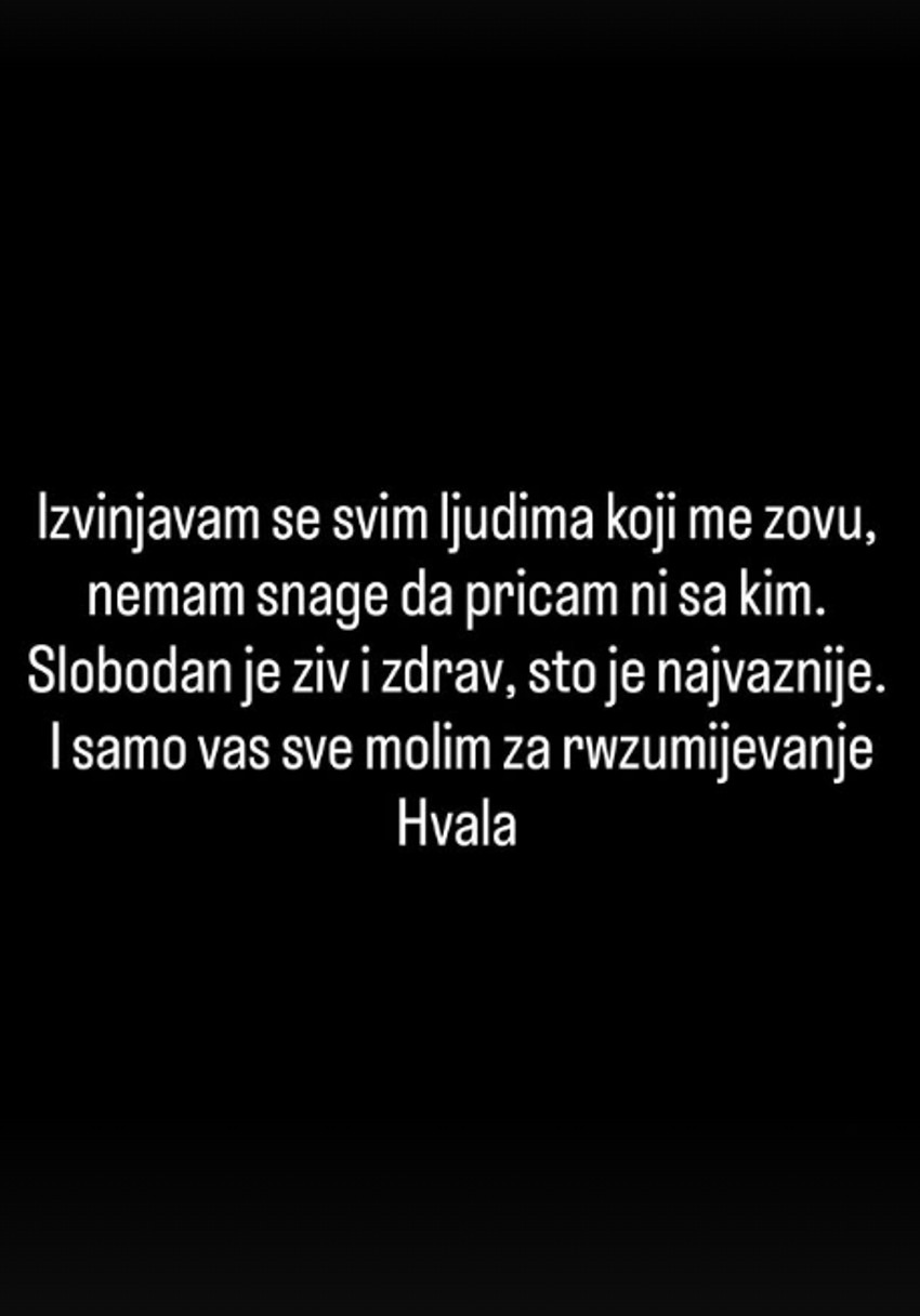 Oglasila se žena Slobe Vasića