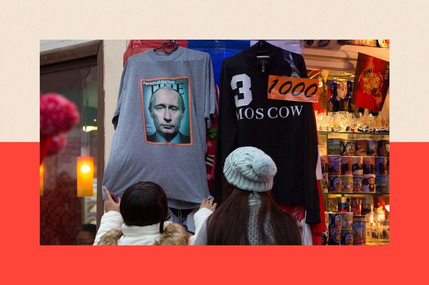 Mnoge Putinove pristalice vole njegovu fotografiju za časopis Tajm | Foto: Bloomberg via Getty Images