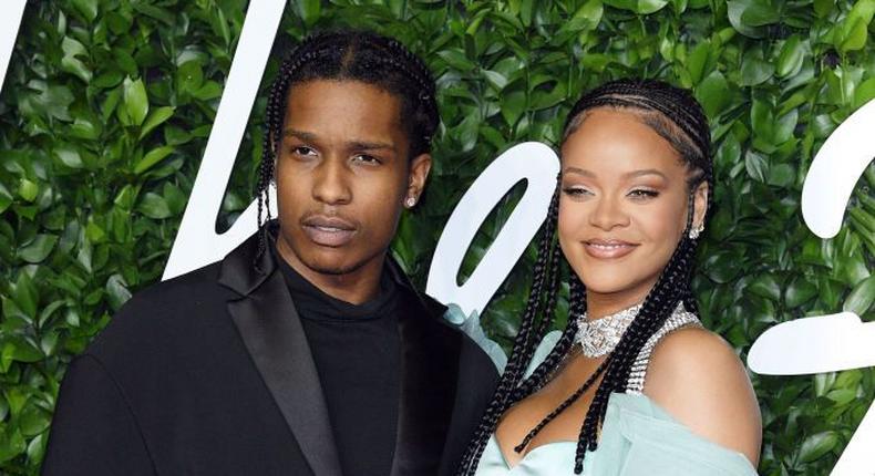 Rihanna and A$AP Rocky [Cosmopolitan] 