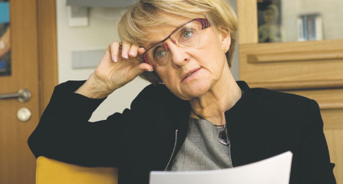 Danuta Huebner uspokajała internautów, że Unia Europejska nie przekształci się w superpaństwo, tylko pozostanie związkiem państw narodowych Fot. Wojciech Górski
