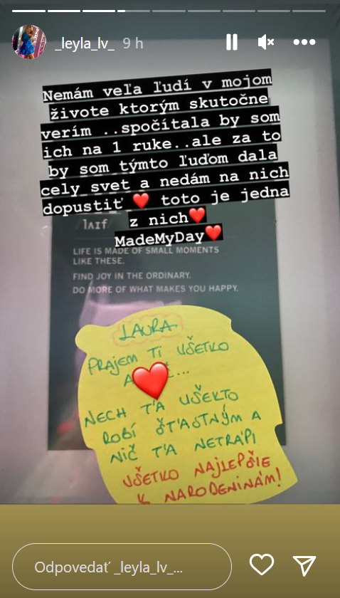 Laura Vizváryová zverejnila na sociálnej sieti úprimný odkaz.