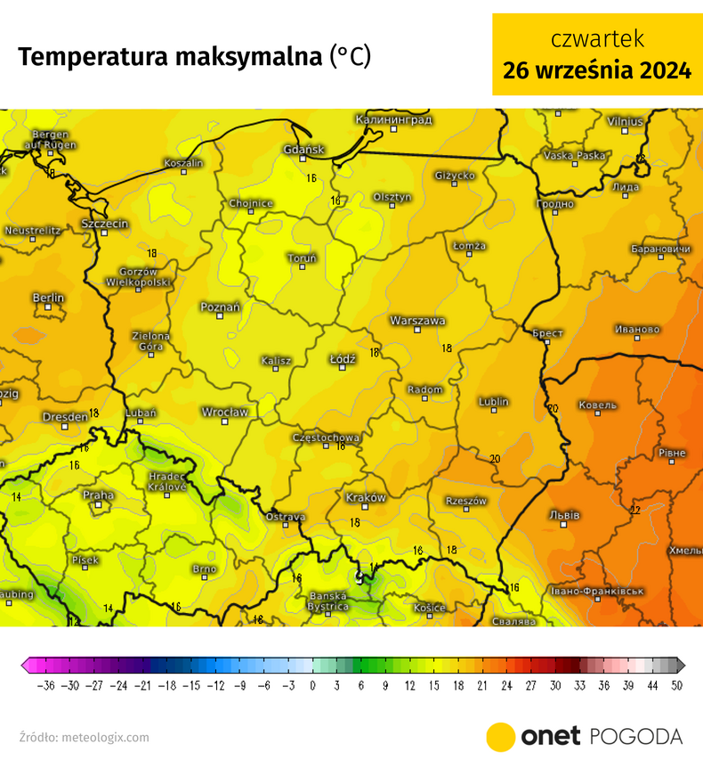 Za tydzień zrobi się chłodniej, ale nie będzie to raczej duży spadek temperatury